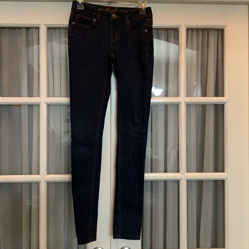 LA Wax Jeans blue dark wash skinny jeans Size 1